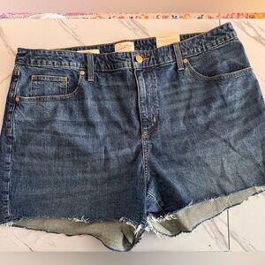 Universal Thread Vintage Midi Distressed Jean Shorts